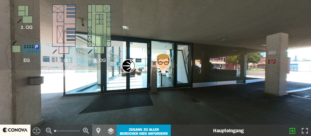 Data Center Salzburg-City conova virtuelle Tour