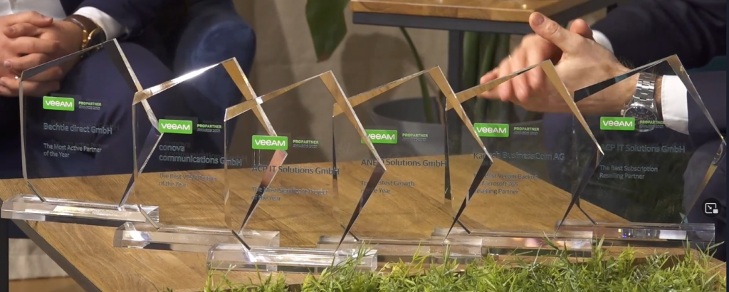 Veeam ProPartner Awards 2021 conova VCSP Partner Summits