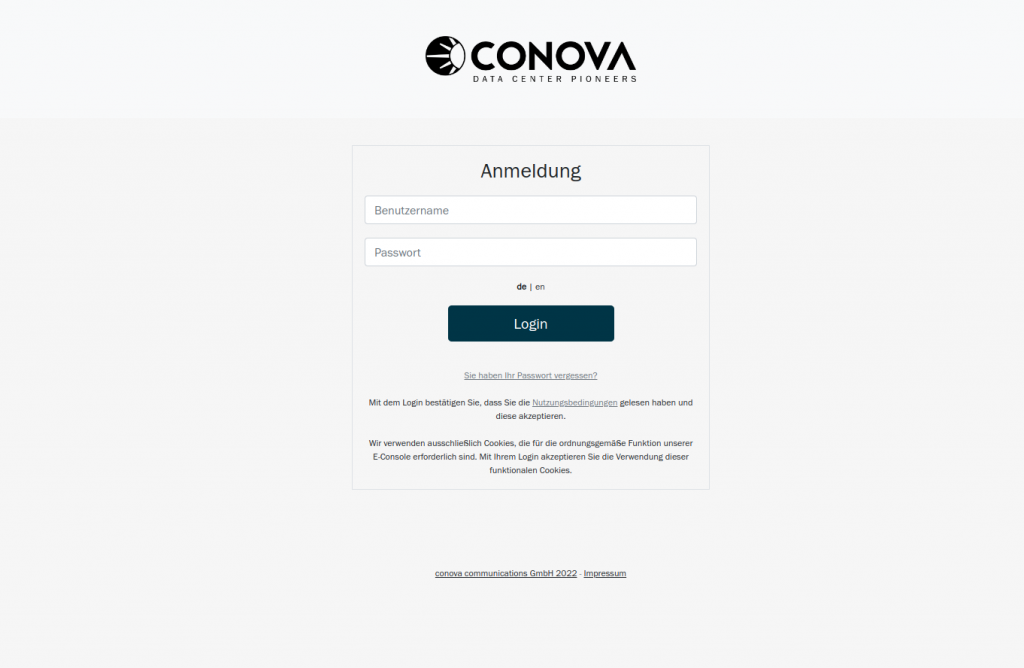 conova E-Console