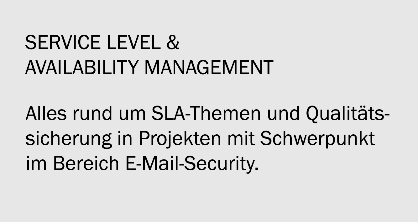 conova Team Service Level & Availability Management