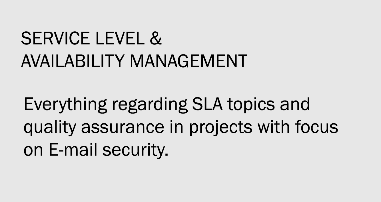 conova team Service Level & Availability Management
