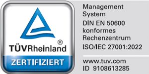 EN 50600 ISO 27001 Logo conova DE 2025