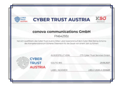 Cyber Trust Austria Label conova