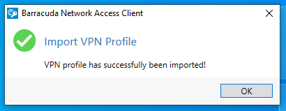 Barracuda VPN Import